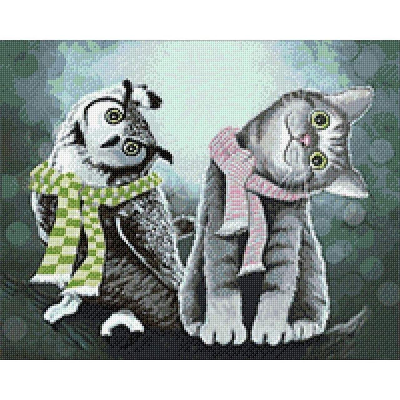 Crafting Spark Owl with Kitten Diamond Painting Kit